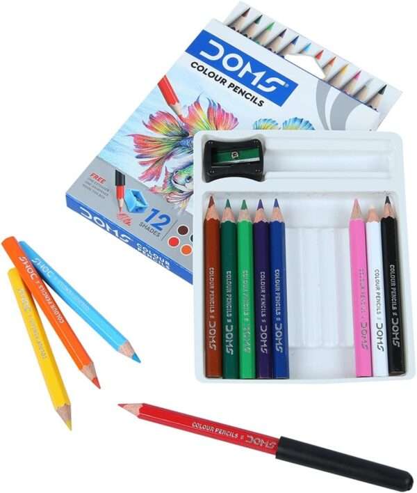 DOMS - Half Size Color Pencils 12 Shades - Image 4