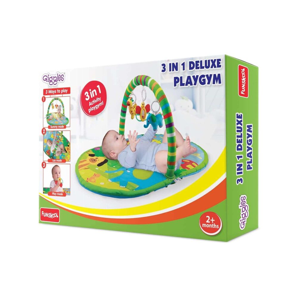 Funskool Giggles - 3 in 1 Animal Deluxe PLAYGYM - Image 2
