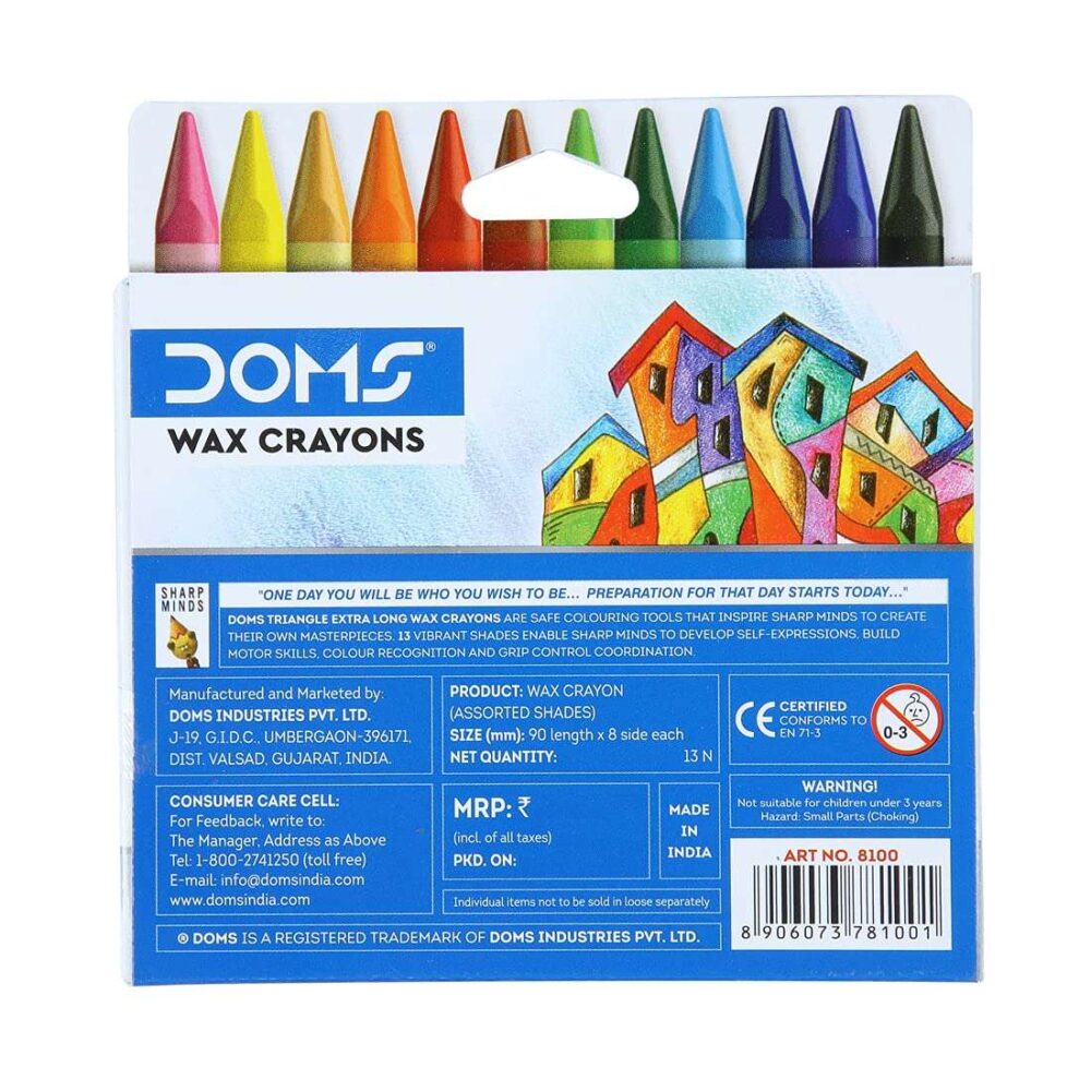 DOMS - Triangle Extra Long Wax Crayons - Image 4