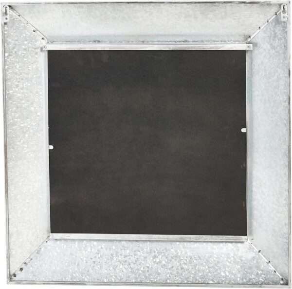 Square Metal Framed Mirror - Image 4