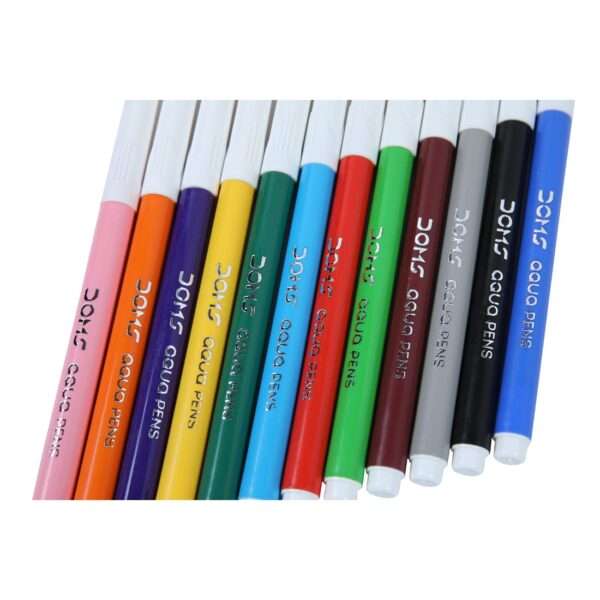 Doms - Aqua 12 Shades Watercolor Sketch Pen Set - Image 3