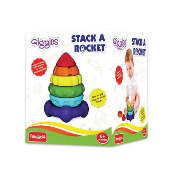 Funskool Giggles - Stack a Rocket - Image 2