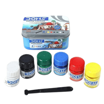 DOMS-  Poster Colors 6 Shades In Tin Box