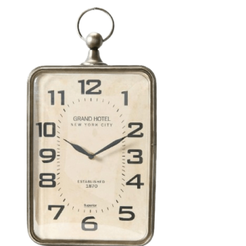 Metal Hanging Clock