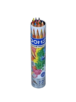 DOMS - 12+1 Color Pencils - Round Tin Box