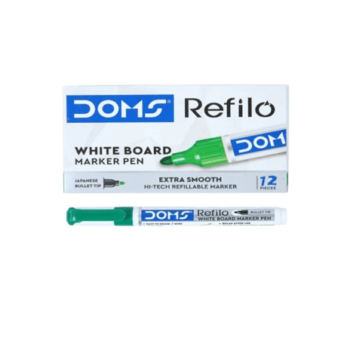 DOMS Refilo - White Board Marker - Bullet Tip - Green