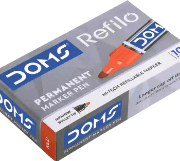 DOMS Refilo - Permanent Marker - Bullet Tip - Red