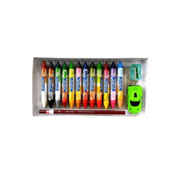 DOMS - BI-Colour Jumbo Wax Crayons