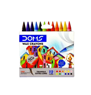 DOMS - Triangle Extra Long Wax Crayons