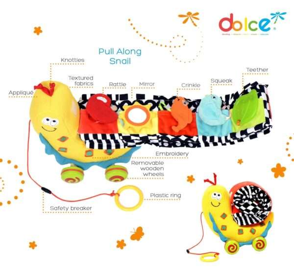 DOLCE - Sammy the Pull Along Snail - Image 2