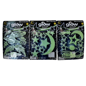 Stem - Glow In The Dark Glitter Stars Set 1pc - Style May Vary