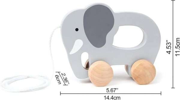 Hape - Push and Pull - Wooden Elephant - Image 4