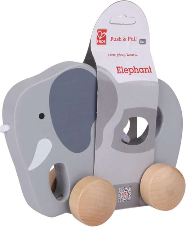 Hape - Push and Pull - Wooden Elephant - Image 3