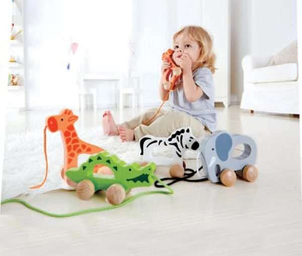 Hape - Push and Pull - Wooden Elephant - Image 2