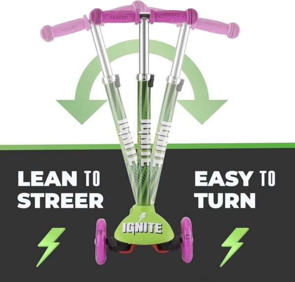 Ignite Glide - 3 Wheel Scooter Combo Pack - Green - Image 4