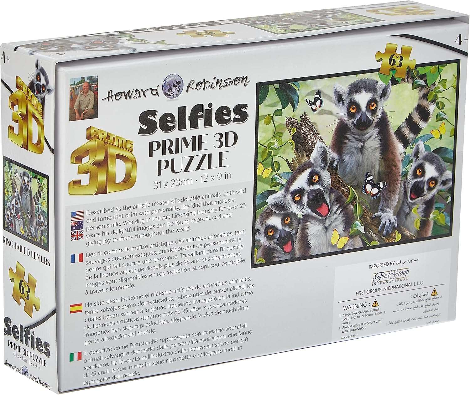 Prime 3D Puzzle - Ring Tailed Lemur - Image 5