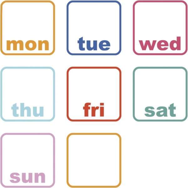 RoomMates - Days of The Week Planner - Dry Erase Peel and Stick Wall Decal - Image 3