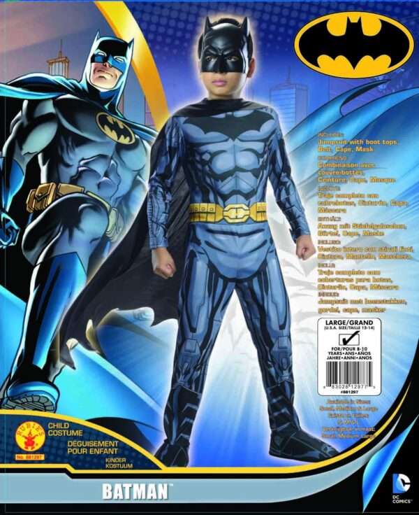 Party Time - DC Super Heroes Child Batman Costume - Large 7 To 8 Years Old - Image 5