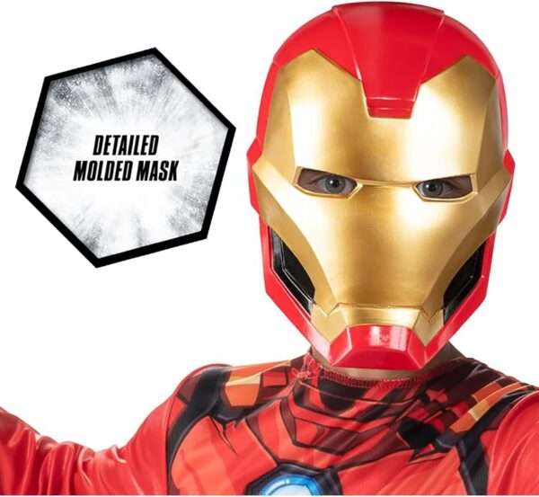 Party Time - Iron Man Mask Jumpsuit - 3 to 8 Years Old - Image 7