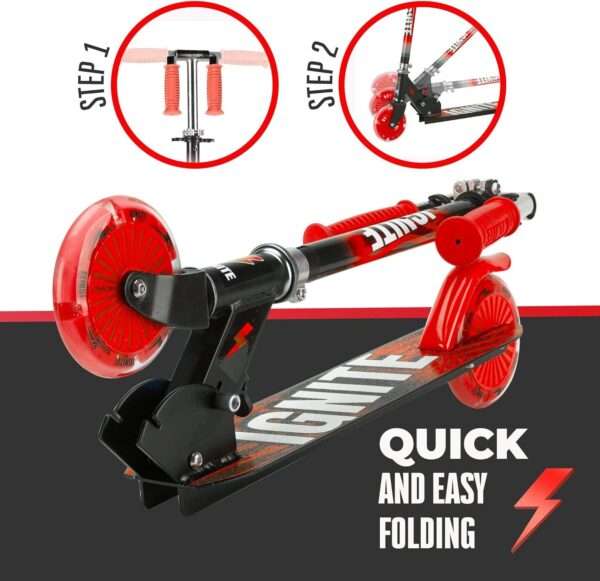 Ignite Flow - 2 Wheel Scooter Combo Pack - Red - Image 8