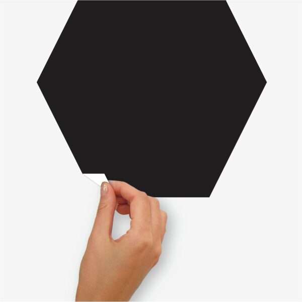 RoomMates - Chalk/Blackboard Hexagon - Peel and Stick Wall Decals - Image 2