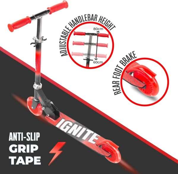 Ignite Flow - 2 Wheel Scooter Combo Pack - Red - Image 6