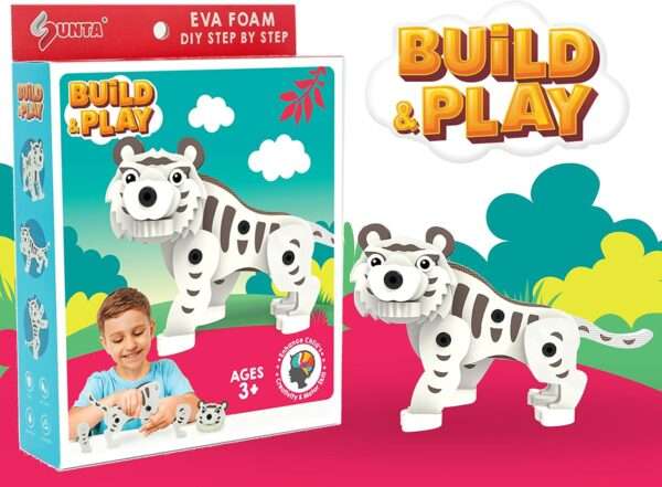 Sunta - Animal DIY Playfoam - White Tiger - Image 2