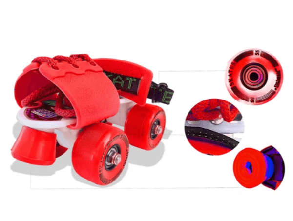 Jaspo - Baby Tenacity Fiber Roller Skates - Red - Image 7