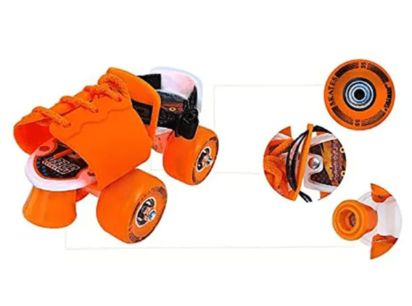 Jaspo - Corby Junior Fiber Roller Skates - Orange - Image 6