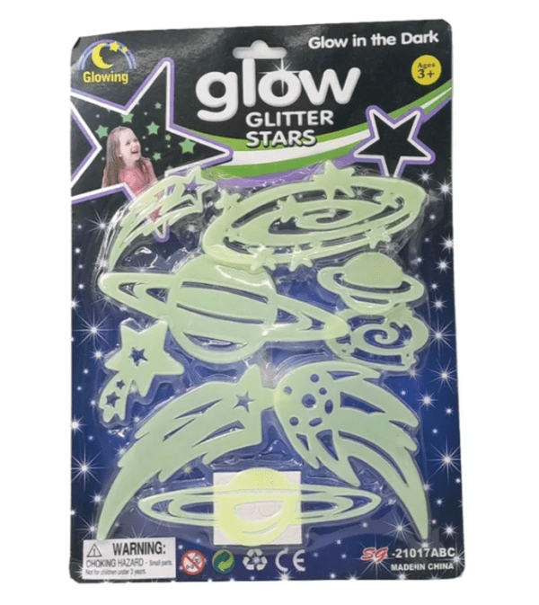 Stem - Glow In The Dark Glitter Stars Set 1pc - Style May Vary - Image 3