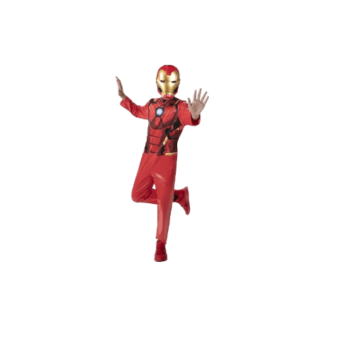 Party Time - Iron Man Mask Jumpsuit - 3 to 8 Years Old