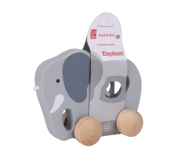 Hape - Push and Pull - Wooden Elephant