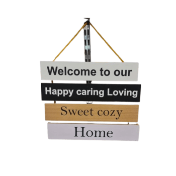 Rustic Wooden Sign - Welcome To Our Home