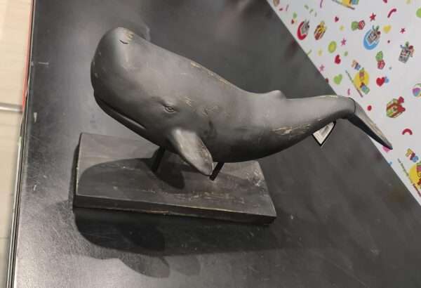 Creative Co-op - Resin Whale On Stand - Image 2