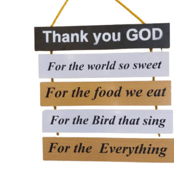 Rustic Wooden Sign - Thank You God