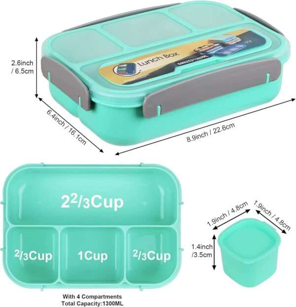 Yumuk Bento Lunch Box - Green - Image 7