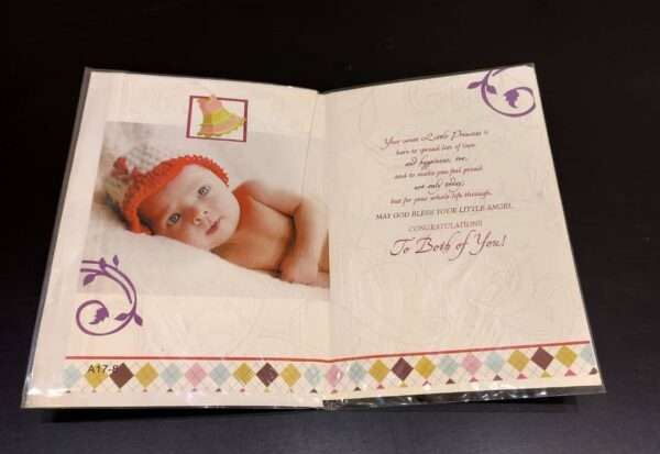 Greeting Card - Congratulations - Baby Girl - Image 3