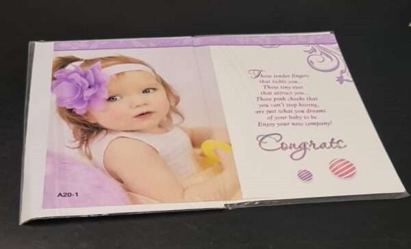 Greeting Card - Congratulations - Baby Girl - Image 2