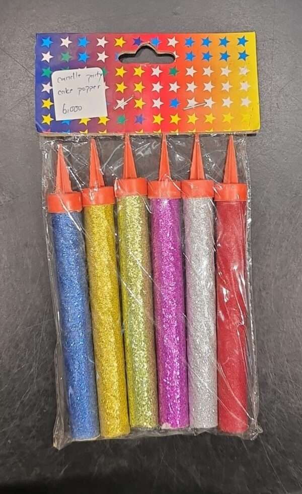 Candle Party Popper - 6PK - Multicolor - Image 4