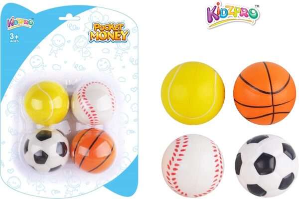 KidzPro - PU Soft Ball - 4-Pieces - Image 3