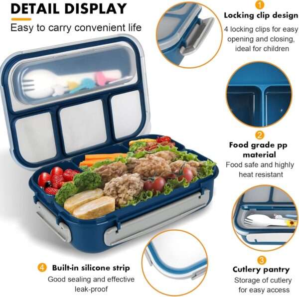 Yumuk Bento Lunch Box - Blue - Image 7