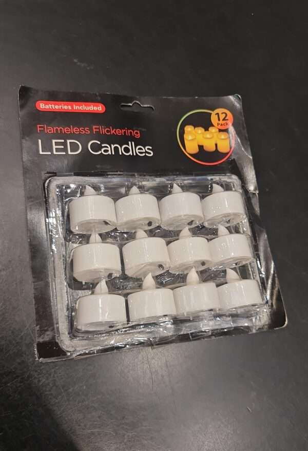 Flickering Flameless Candles - LED Candles - 12Pack - Small - Image 2