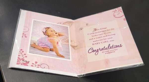 Greeting Card - Congratulations - Baby Girl - Image 4