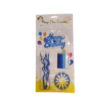 Happy Birthday Candle - F18 - Blue
