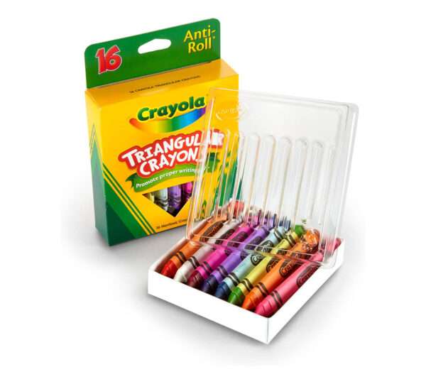 Crayola - Anti-Roll Triangular Crayons - 16 Count - Image 2