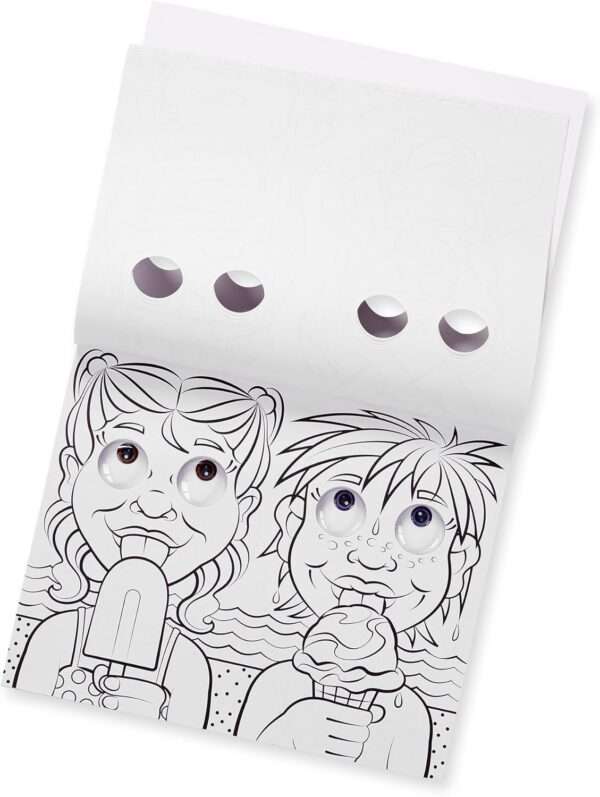 Melissa & Doug- Googly Eyes Coloring Pad - Goofy Faces - Image 3