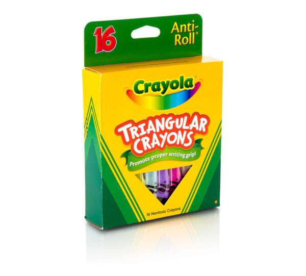 Crayola - Anti-Roll Triangular Crayons - 16 Count - Image 4