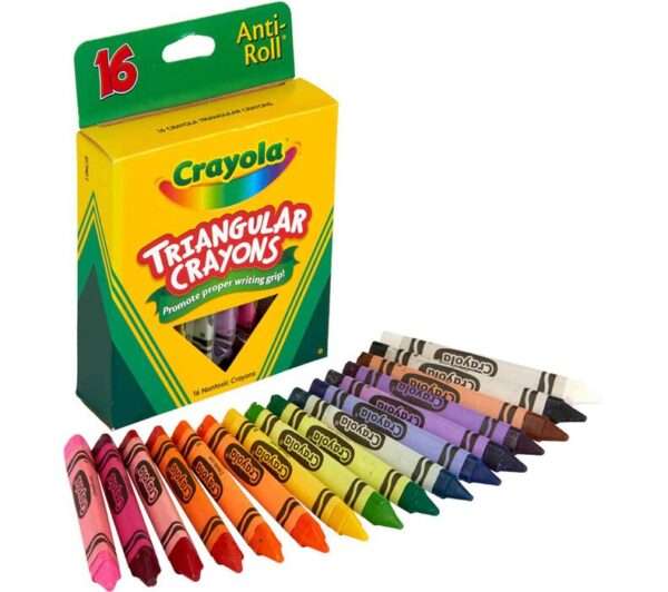 Crayola - Anti-Roll Triangular Crayons - 16 Count - Image 5