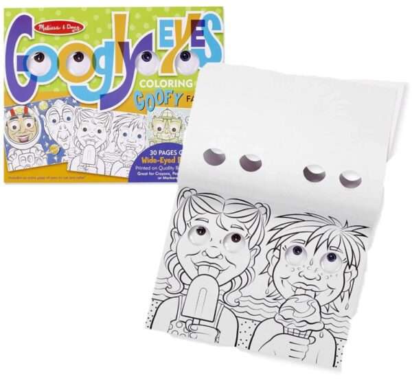 Melissa & Doug- Googly Eyes Coloring Pad - Goofy Faces - Image 5