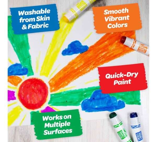 Crayola - Washable Paint Sticks - 6 Count - Image 6